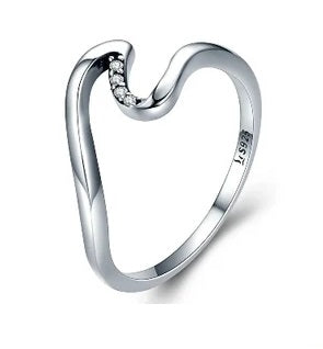 classic ocean " wave ring "